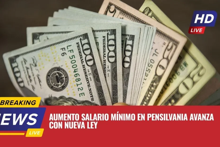 Aumento salario mínimo en Pensilvania avanza con nueva ley
