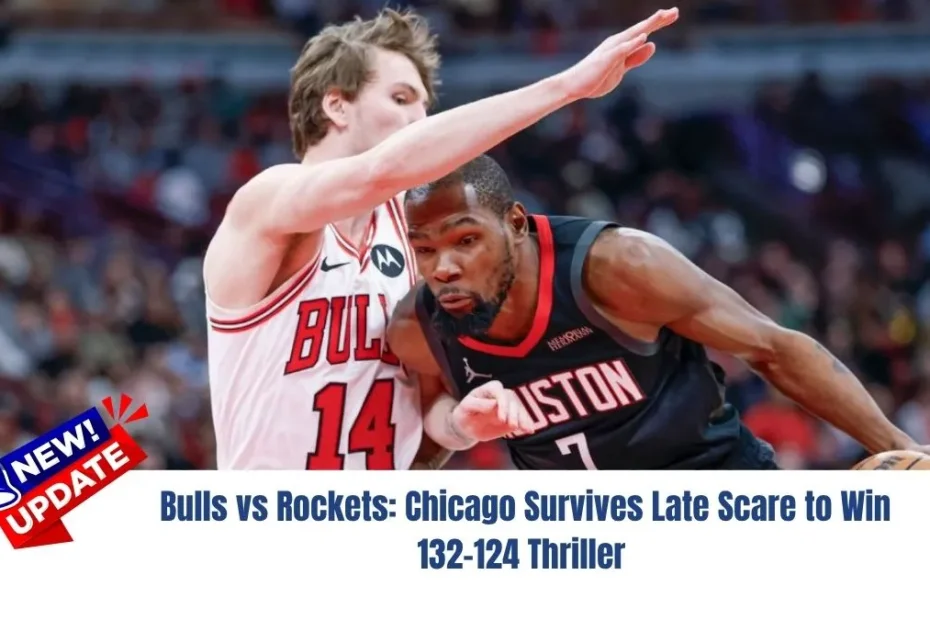 Bulls vs Rockets: Chicago Survives Late Scare to Win 132-124 Thriller