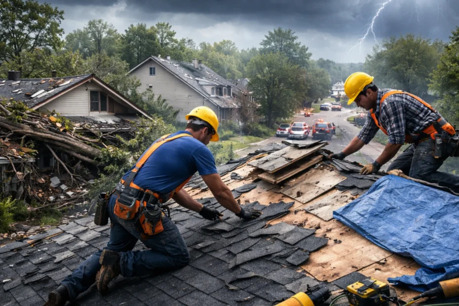 Storm damage roof problems can threaten homes quickly. Learn storm damage roof repair steps and professional solutions for fast protection.