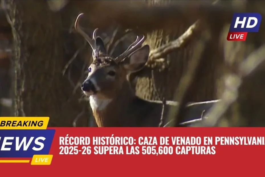 Récord histórico: Caza de venado en Pennsylvania 2025-26 supera las 505,600 capturas